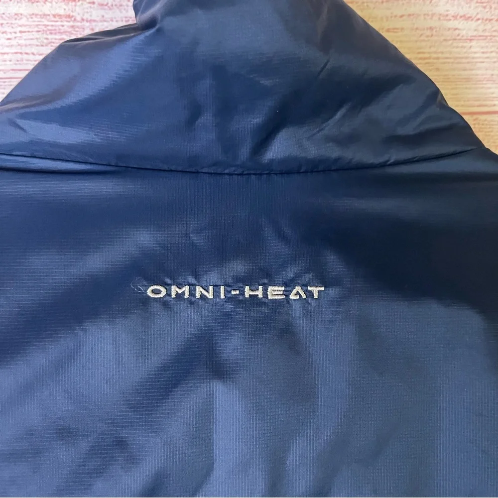 Columbia Blue Omni- Heat Insulated Puffer Zipper Vest Size Medium‎